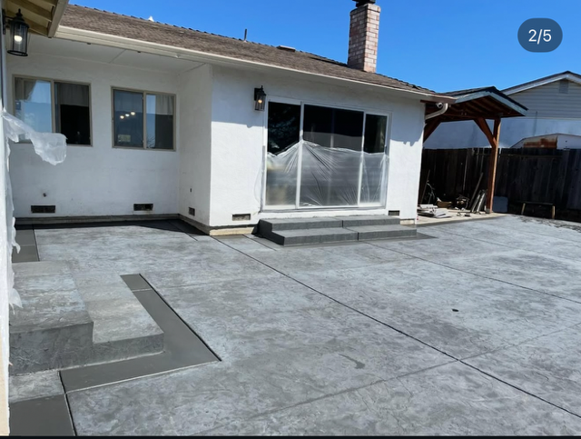 Stamped concrete project example two